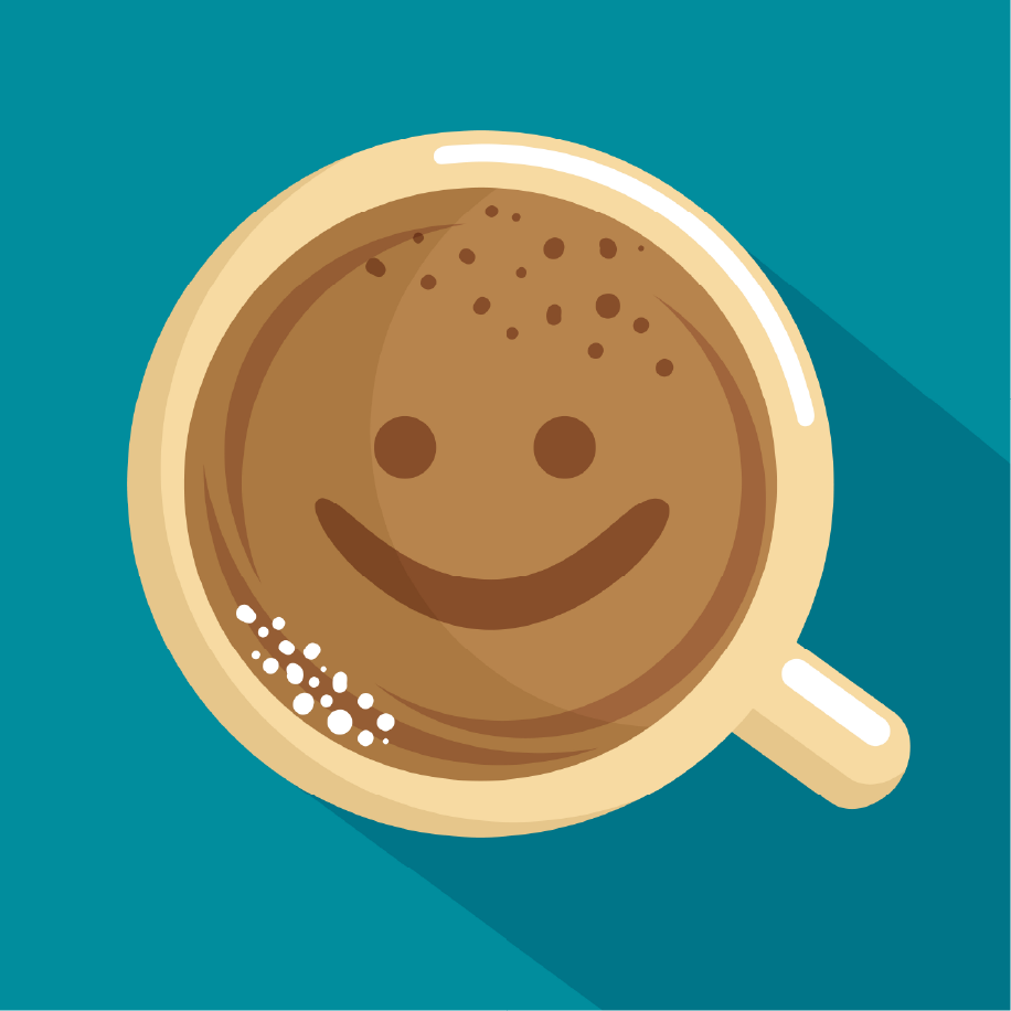 smiley coffee image